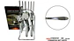 Set De Cubiertos Silver Home 24 Piezas Con Base Elegante - Miniatura 8