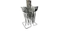 Set De Cubiertos Elegance Steel 24 Piezas Con Base - Miniatura 2