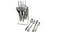 Set De Cubiertos Elegance Silver 24 Piezas Con Base - Miniatura 1