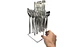 Set De Cubiertos Elegance Silver 24 Piezas Con Base - Miniatura 4