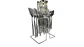 Set De Cubiertos Elegance Silver 24 Piezas Con Base - Miniatura 5