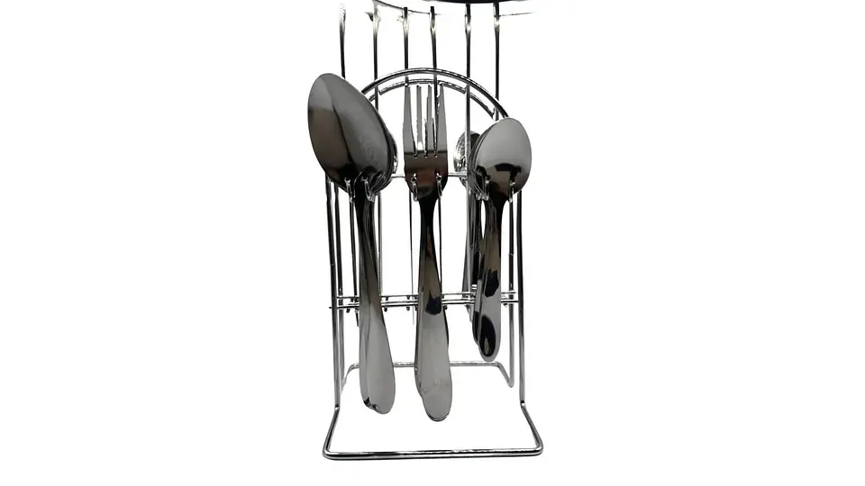 Set De Cubiertos Elegance Silver 24 Piezas Con Base 6