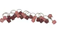 Llavero Lucky Dice Brillo Glam Rosado Fashion Chic - Miniatura 1