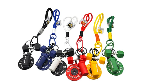Llavero Power Gym Mini Pesas Fitness Style Premium X12