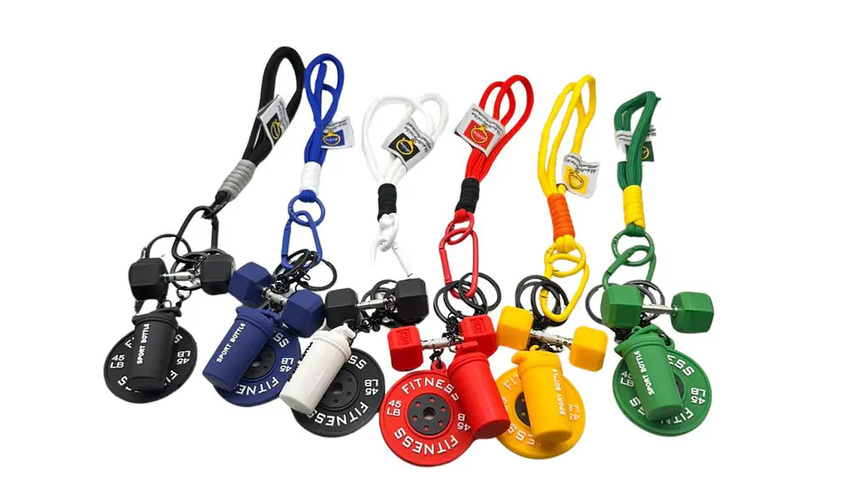 Llavero Power Gym Mini Pesas Fitness Style Premium X12 1