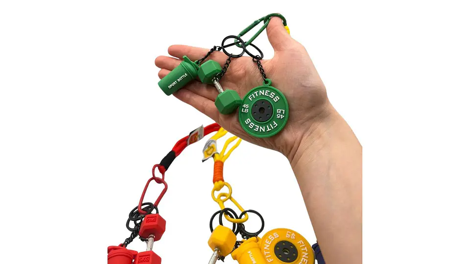 Llavero Power Gym Mini Pesas Fitness Style Premium X12 4