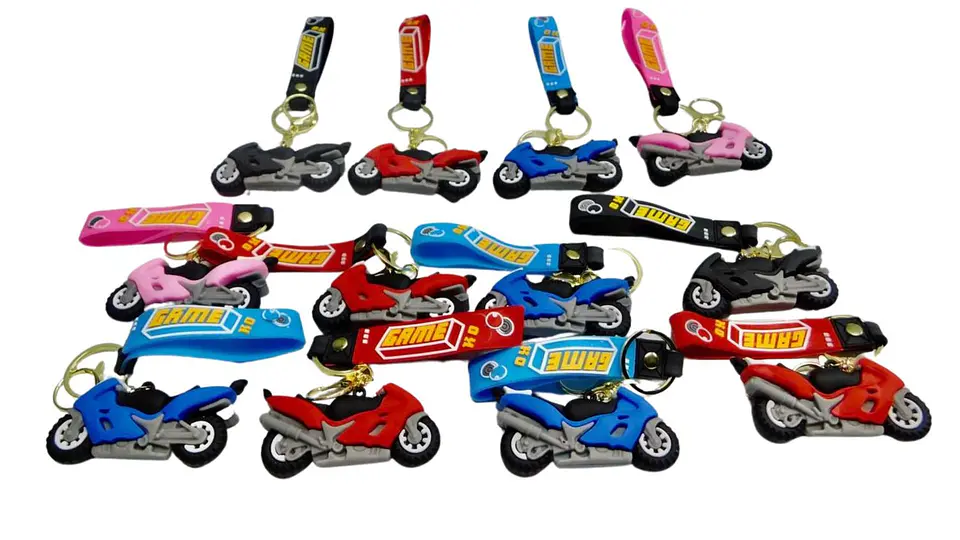 Llavero Moto Racing Caucho Premium Style Edition X12 1