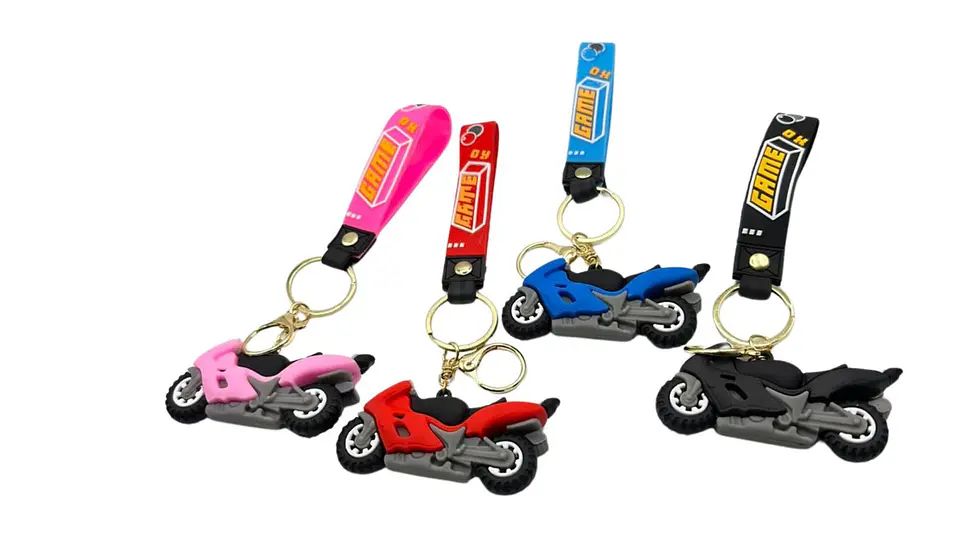 Llavero Moto Racing Caucho Premium Style Edition X12 4