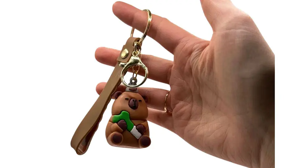Llavero Capibara Cute Friends Caucho Collection X12 2