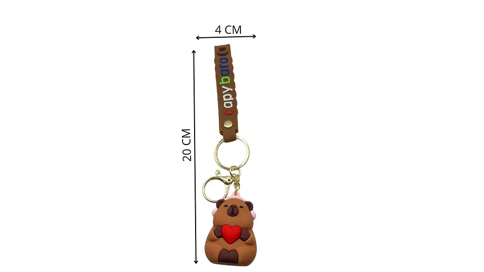 Llavero Capibara Cute Friends Caucho Collection X12 7