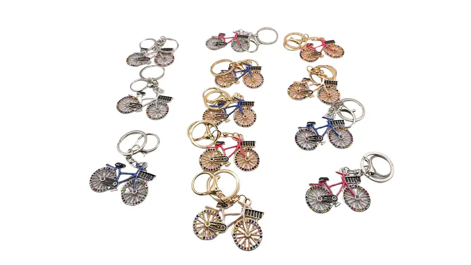 Llavero Bicicleta Fashion Brillos Luxury Premium X12 4