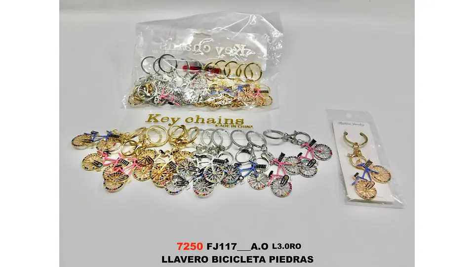 Llavero Bicicleta Fashion Brillos Luxury Premium X12 7