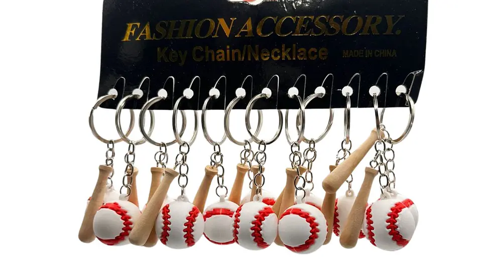 Llavero Baseball Sport Caucho Premium Collection X12 5