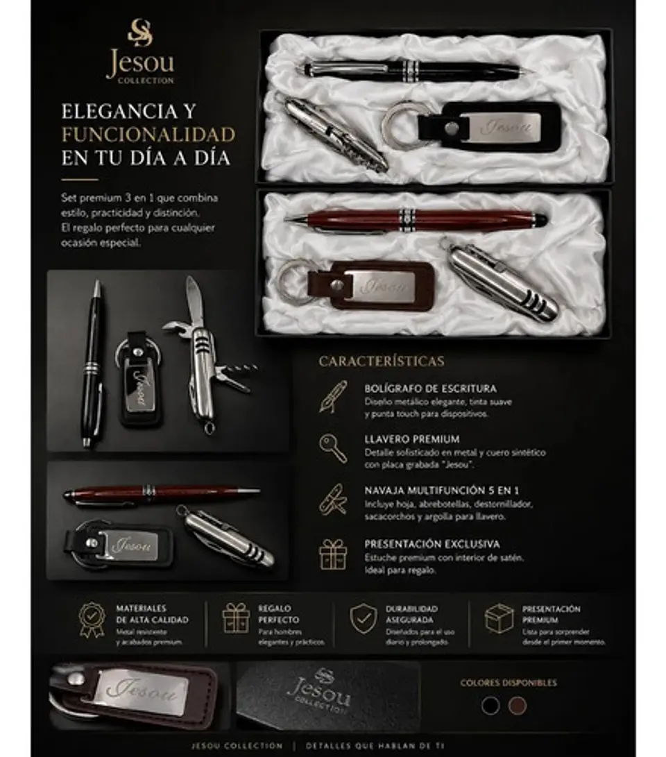Kit Multifunción Premium Con Estilo Ejecutivo 3