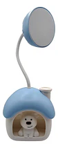 Lámpara Led Cute House Recargable Usb Con Porta Lápices - Miniatura 3