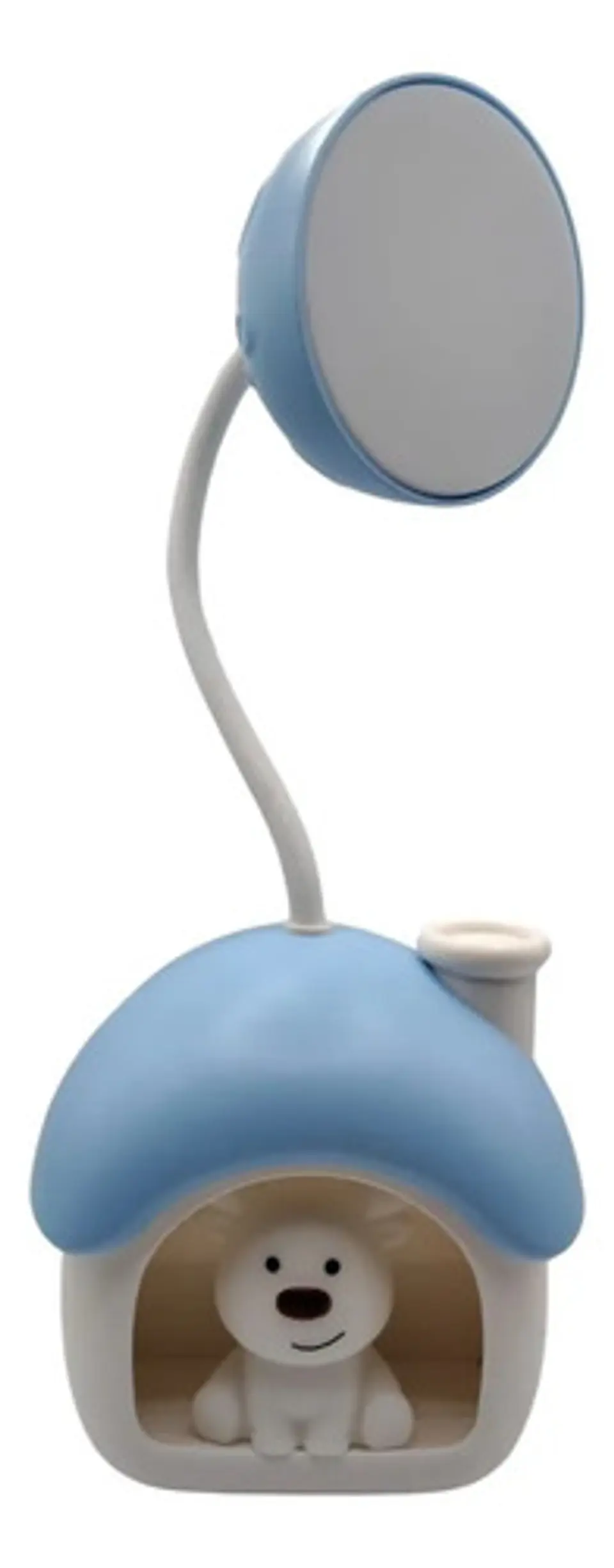 Lámpara Led Cute House Recargable Usb Con Porta Lápices 3