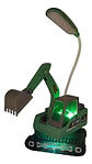 Excavadora Decorativa Con Lámpara Led Ideal Para Regalo - Miniatura 2