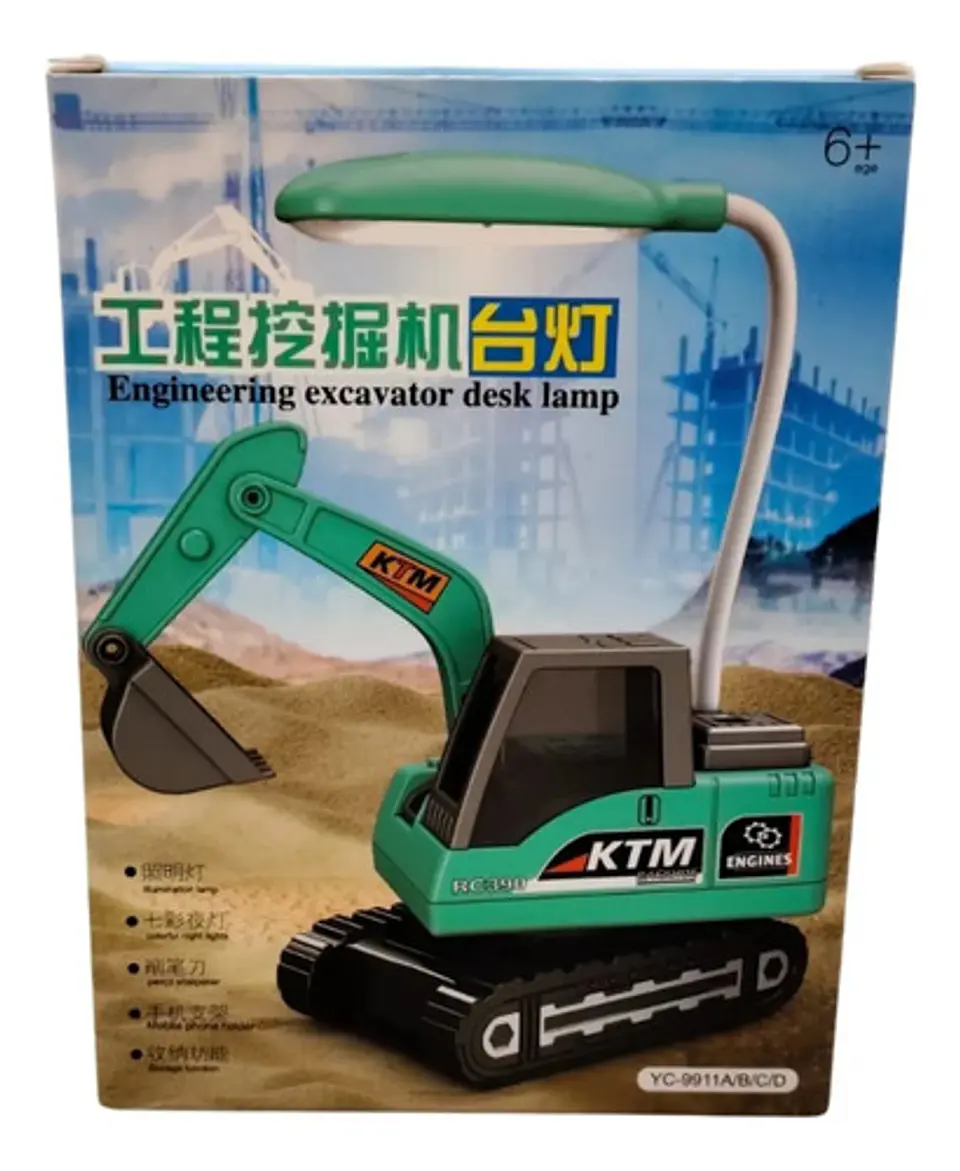 Excavadora Decorativa Con Lámpara Led Ideal Para Regalo 5