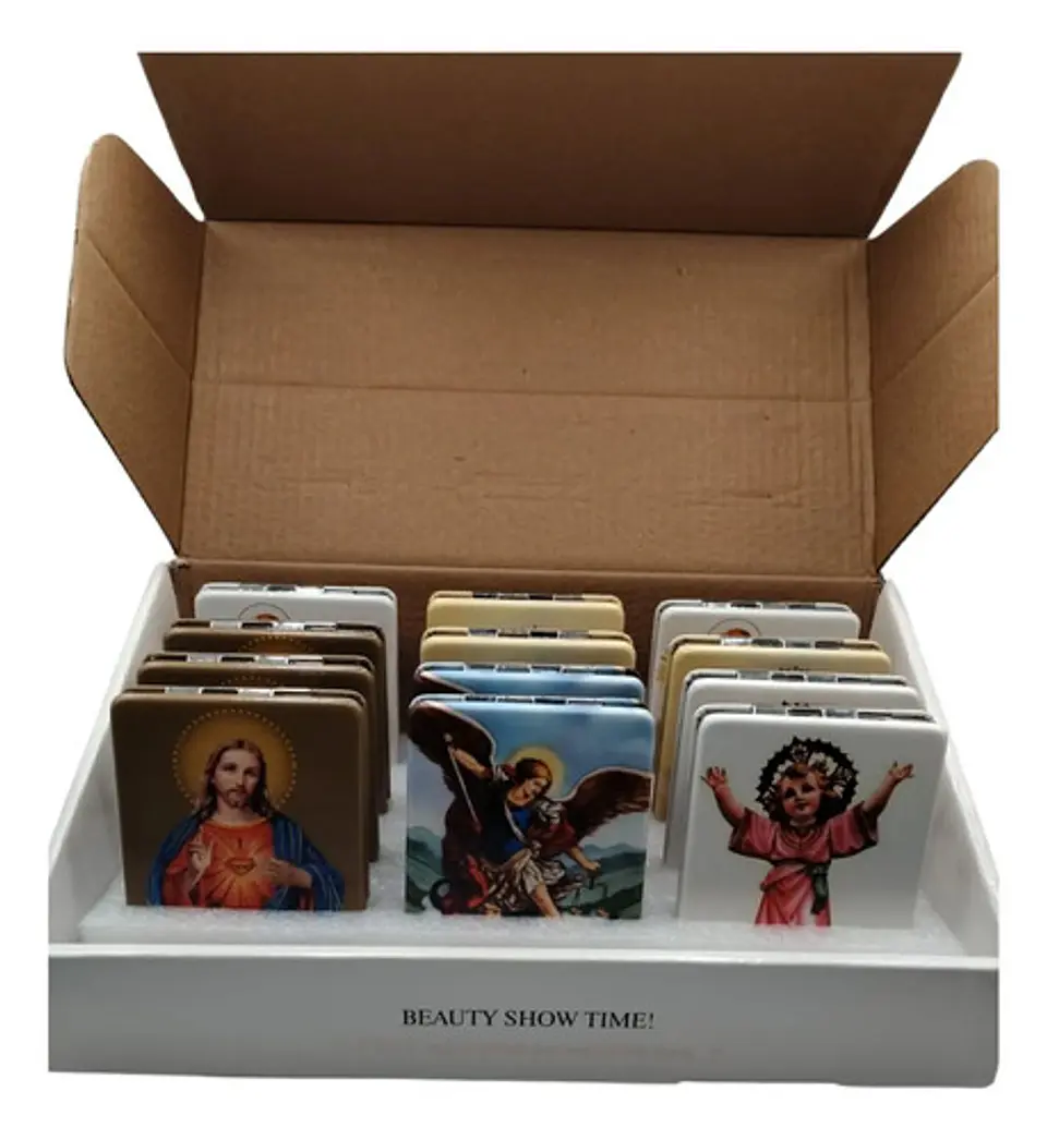 Lleva Tu Fe Contigo: Espejo Religioso Compacto Premium 3
