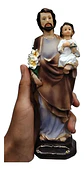 San José Y El Niño Jesús | Fe, Protección Y Bendición Azul Marino - Miniatura 4