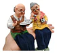 Set De Abuelitos Decorativos Sentados  Encanto Y Ternura - Miniatura 5