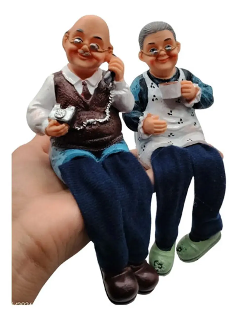 Set De Abuelitos Decorativos Sentados  Encanto Y Ternura 6