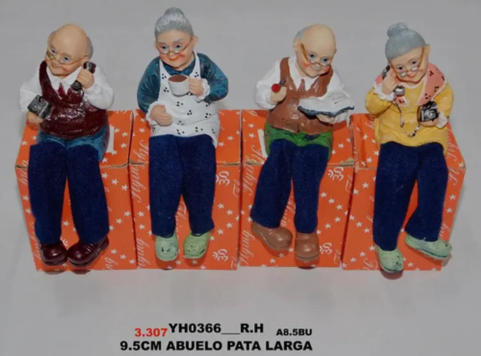 Set De Abuelitos Decorativos Sentados  Encanto Y Ternura 7