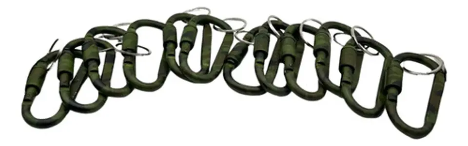 Mosquetón Camuflado Explorer Gear Premium Collection X12 Verde Oscuro 1