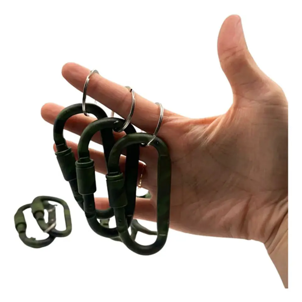 Mosquetón Camuflado Explorer Gear Premium Collection X12 Verde Oscuro 4