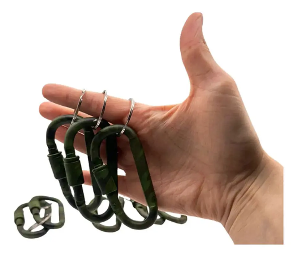 Mosquetón Camuflado Explorer Gear Premium Collection X12 Verde Oscuro 5
