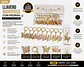 Llavero Elegance Butterfly Luxury Shine Oro  X12 - Miniatura 2