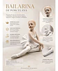 Figura Artística De Bailarina En Porcelana Blanca Premium - Miniatura 2