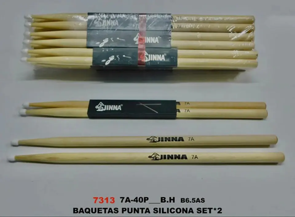 Baquetas Premium 7a Jinna Para Batería Y Percusión 6
