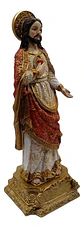 Figura Religiosa Sagrado Corazón De Jesús Decorativa Premium - Miniatura 2