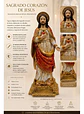 Figura Religiosa Sagrado Corazón De Jesús Decorativa Premium - Miniatura 3