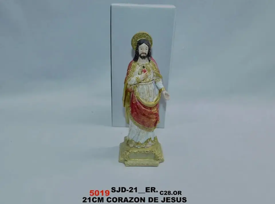Figura Religiosa Sagrado Corazón De Jesús Decorativa Premium 5