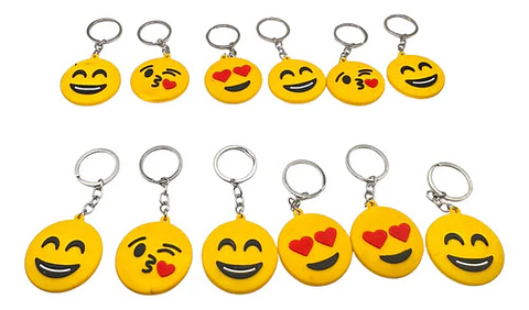 Llavero Emoticones Colgante Funny Collection X12