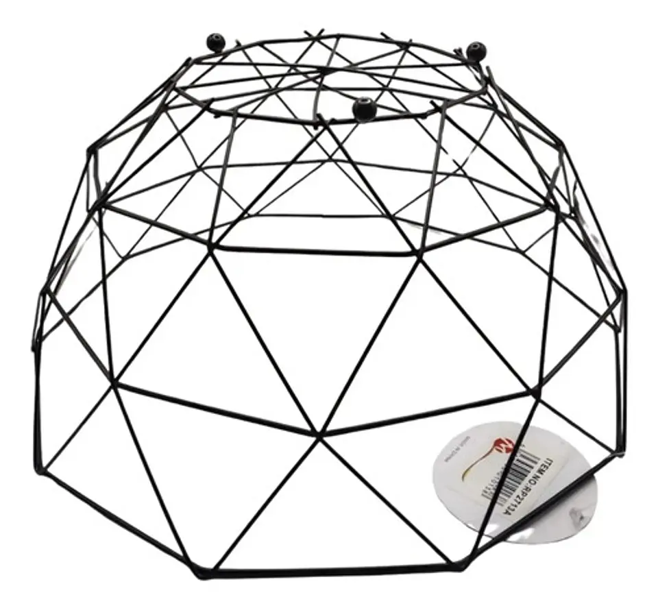 Frutero Decorativo De Metal Negro Estilo Minimalista Negro 4