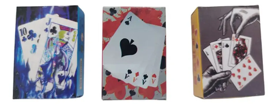 Set Mini Mazos De Cartas Póker Diseños Exclusivos Portátiles 1