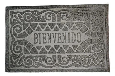 Tapete De Bienvenida Antideslizante Para Entrada Hogar 60x40