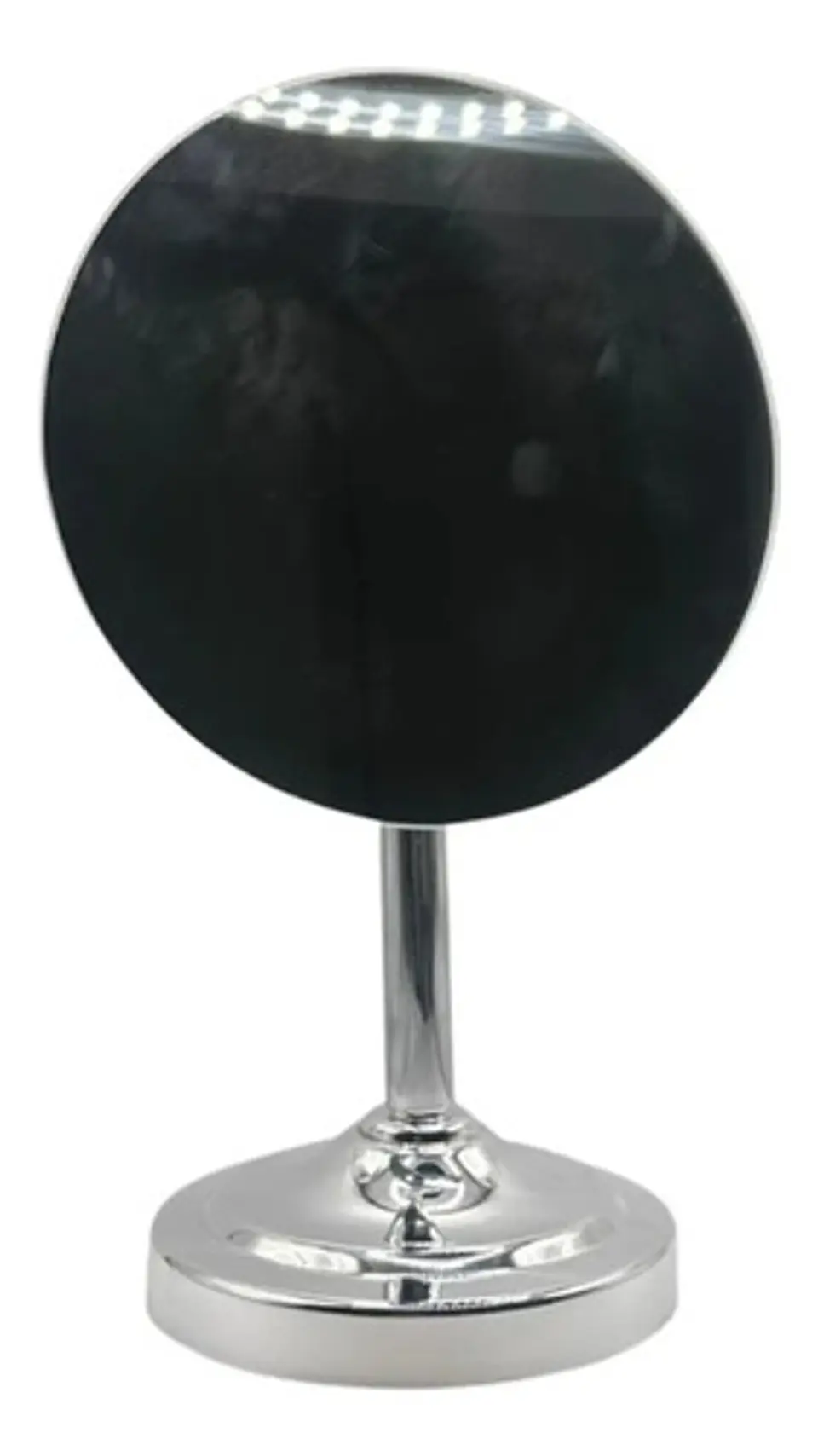 Espejo Individual Decorativo Base Redonda Plateada 1