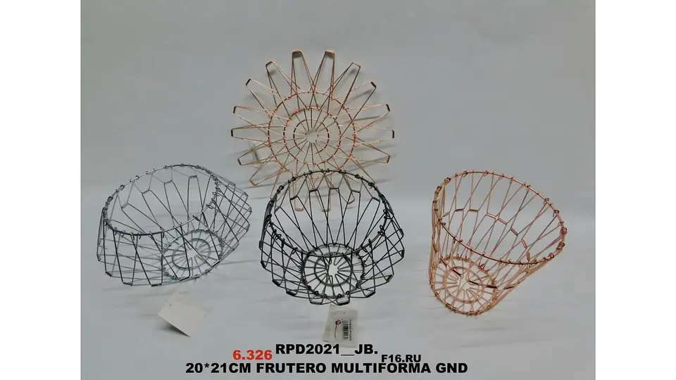 Frutero Metálico Multiforma Decorativo Moderno 7