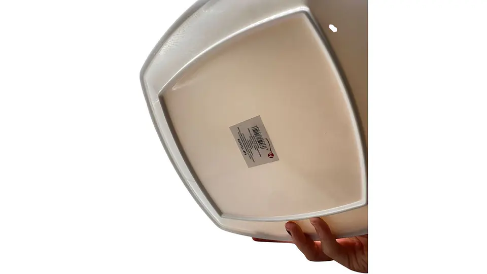 Plato Melamina Blanco Cuadrado Premium 23 cm 7