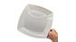 Plato Melamina Blanco Cuadrado Elegante 25 cm - Miniatura 4