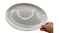 Plato Ovalado Melamina Blanca Premium Para Servir 30 CM - Miniatura 4