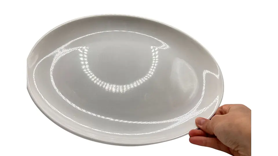 Plato Ovalado Melamina Blanca Premium Para Servir 30 CM 4