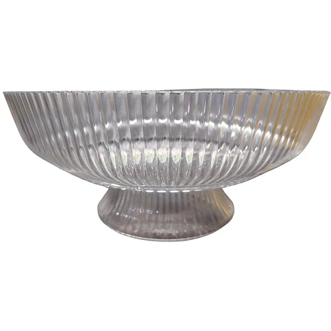 Frutero De Vidrio Transparente Decorativo Centro De Mesa