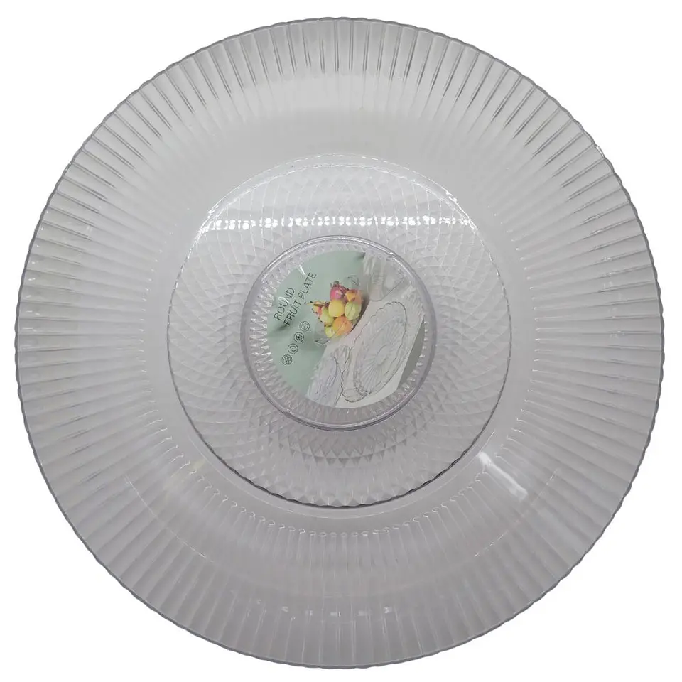 Frutero De Vidrio Transparente Decorativo Centro De Mesa 3