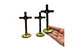 Cruz Religiosa Decorativa de Mesa 11.5 cm Dorada - Miniatura 2