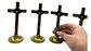 Cruz Religiosa Decorativa de Mesa 11.5 cm Dorada - Miniatura 3